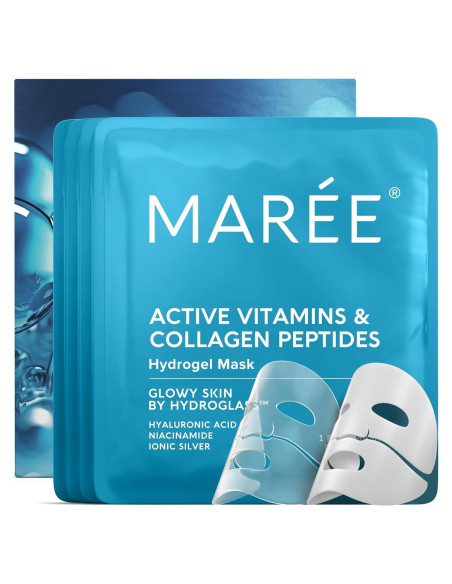 Mascarilla Facial de Colágeno MAREE Hidratante 4 Unidades Mascarilla Facial de Colágeno MAREE Hidratante 4 Unidades