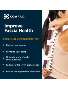 Masajeador Manual KOAPRO para Alivio de Dolor - Rojo 2