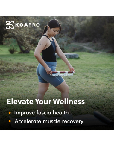 Masajeador Manual KOAPRO para Alivio de Dolor - Rojo