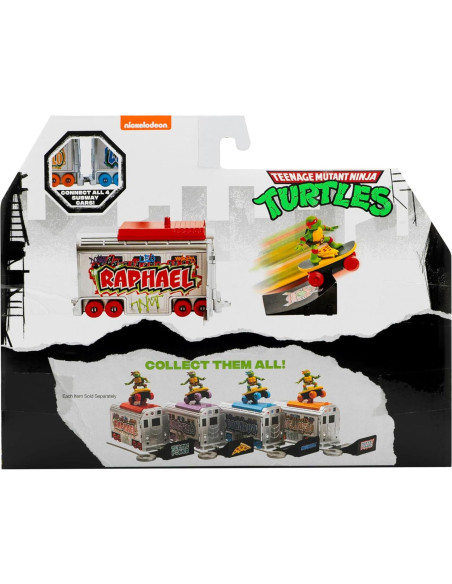 Lanzador de Metro Switch Kick Tortugas Ninja - Raphael - 15 cm Lanzador de Metro Switch Kick Tortugas Ninja - Raphael - 15 cm