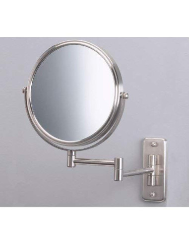 Espejo de Maquillaje Jerdon JP7506N 8" Doble Cara Niquel
