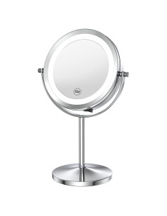 Espejo de Maquillaje Iluminado Benbilry 18 LEDs 10 cm 1X/10X