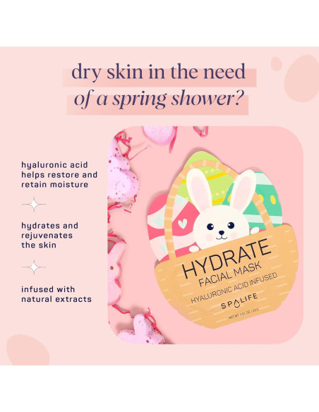 Máscaras Faciales SpaLife 9 Pack - Ácido Hialurónico, Colágeno, Vitamina C Máscaras Faciales SpaLife 9 Pack - Ácido Hialurónico, Colágeno, Vitamina C