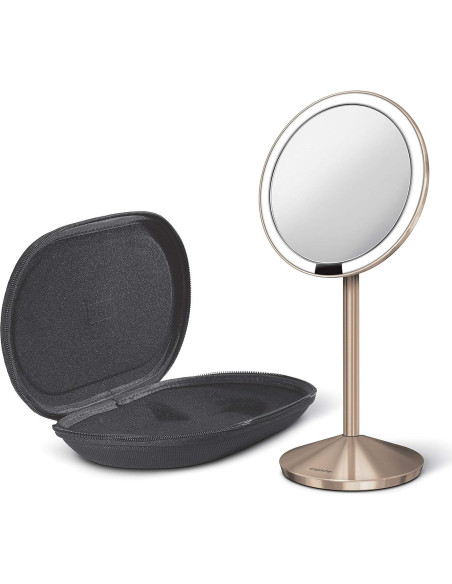 Espejo Sensor Simplehuman 10x Aumento Iluminado Viaje Espejo Sensor Simplehuman 10x Aumento Iluminado Viaje