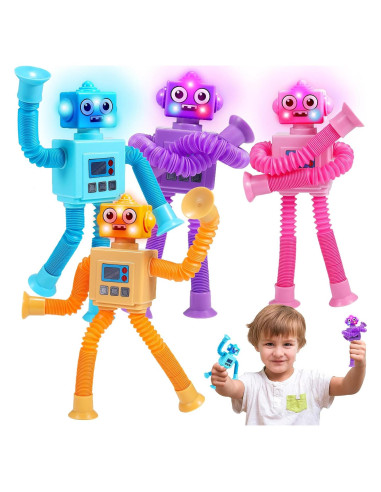 Juguetes Fidget Robot LED Delighkidz para Niños 2-8 Años