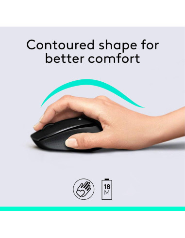 Combo Inalámbrico Logitech MK345 Teclado y Ratón Ergonómico