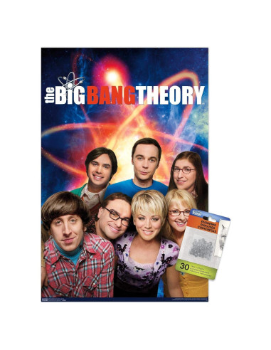 Póster de Pared La Teoría del Big Bang - Trends International 56.8x37.4cm