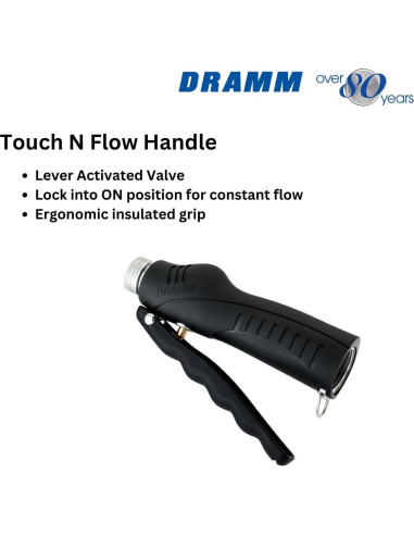 Válvula de cierre Dramm 22730, flujo completo, ergonómica