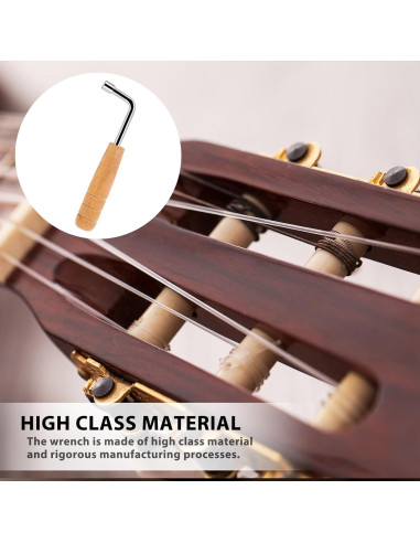 Llave de Afinación de Piano Profesional - Madera y Metal