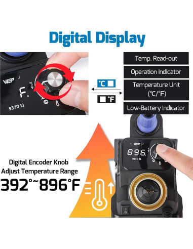 Estación de Soldadura Inalámbrica WEP 937D-I 1 para Dewalt 20V