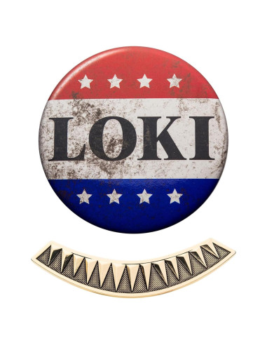 Conjunto Coleccionable Loki Marvel - Pin y Clip de Corbata