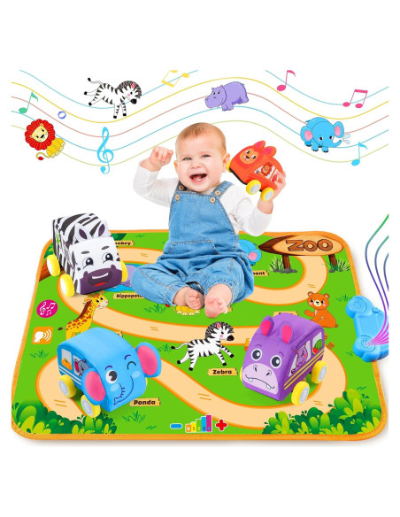 Alfombra Musical para Bebés con Coches de Retroceso Helsort Alfombra Musical para Bebés con Coches de Retroceso Helsort