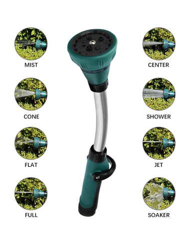 Varita de Riego Cytheria 41.66 cm 8 Modos Ajustables Verde