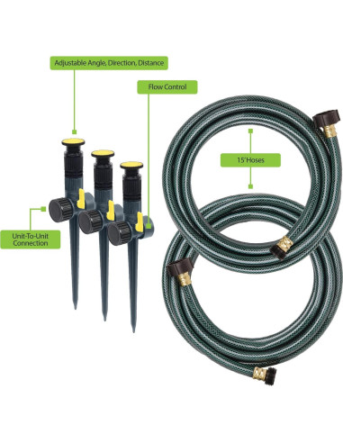 Conjunto de Aspersores Melnor 65191AMZ Ajustables 1,70 kg
