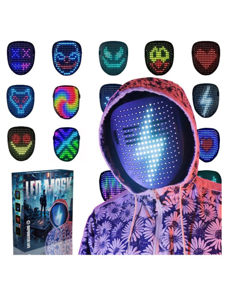 Máscara LED Depointer Life Unisex con Detección de Gestos Máscara LED Depointer Life Unisex con Detección de Gestos