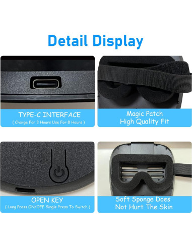 Máscara LED Depointer Life Unisex con Detección de Gestos