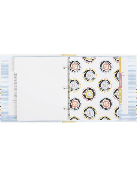 Carpeta de Recetas C.R. Gibson Bloom 21.5x23.7 cm Multicolor Carpeta de Recetas C.R. Gibson Bloom 21.5x23.7 cm Multicolor