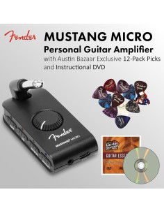 Amplificador Personal Fender Mustang Micro con Púas y DVD 2