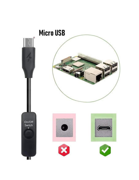 Adaptador de alimentación LitStar 5V 2.5A para Raspberry Pi