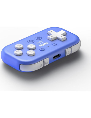 Controlador Mini Bluetooth 8Bitdo Micro Azul para Switch y Android