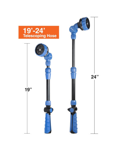 Paquete de 2 Boquillas Telescópicas Corvid para Jardinería