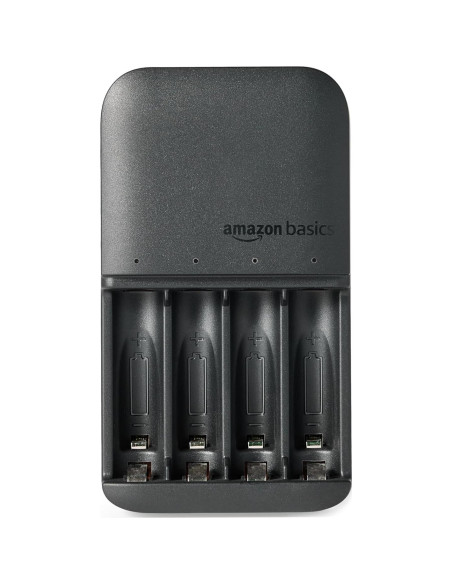 Baterías Recargables Amazon Basics 4 AA y 4 AAA con Cargador Baterías Recargables Amazon Basics 4 AA y 4 AAA con Cargador