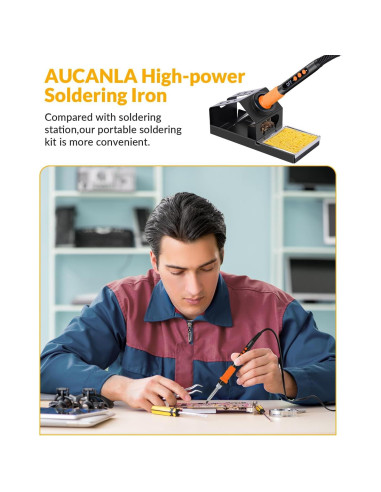 Kit de Soldador Aucanla 100W Control Digital Portátil