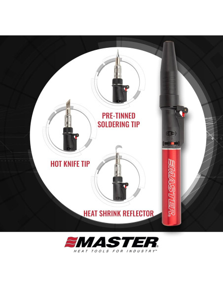Kit de Soldador Butano Master Appliance PI-40SiK 7 Piezas Kit de Soldador Butano Master Appliance PI-40SiK 7 Piezas