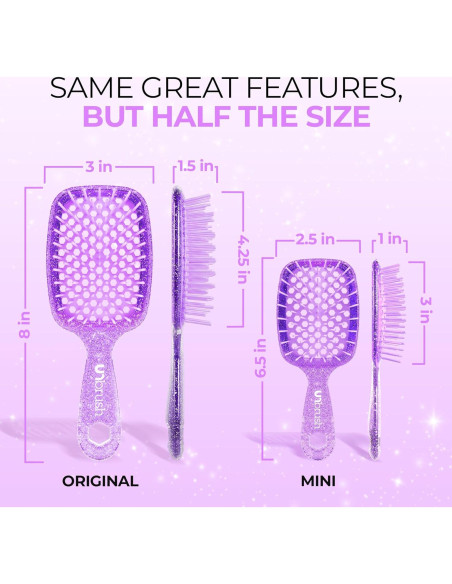 Cepillo Desenredante FHI Heat Mini Lavanda Antiestático Cepillo Desenredante FHI Heat Mini Lavanda Antiestático