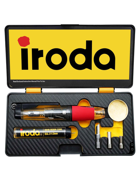 Kit Soldador Butano Iroda SolderPro 50K 4 en 1 30-70W Kit Soldador Butano Iroda SolderPro 50K 4 en 1 30-70W