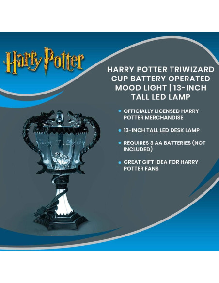 Lámpara LED Copa Triwizard Harry Potter 33 cm Plateada Lámpara LED Copa Triwizard Harry Potter 33 cm Plateada