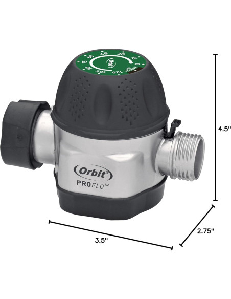 Temporizador de Riego Mecánico Orbit 62041 Metal 0.29 kg Temporizador de Riego Mecánico Orbit 62041 Metal 0.29 kg