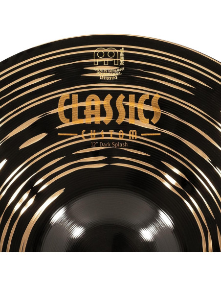 Platillo Splash Meinl 30.48 cm Classics Custom Dark B12 Platillo Splash Meinl 30.48 cm Classics Custom Dark B12