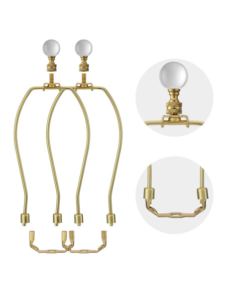 Juego de Arpa de Lámpara EIFHYT 20,83 cm Oro 2 Piezas Juego de Arpa de Lámpara EIFHYT 20,83 cm Oro 2 Piezas