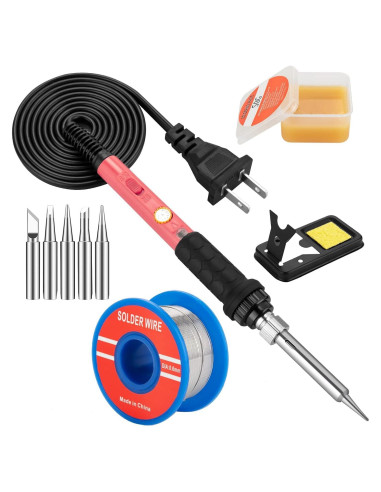 Kit de Soldador Q-MING 60W 10 en 1 con Puntas Intercambiables