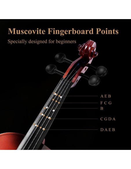 Violín Eastar 4/4 Completo para Adultos con Accesorios Violín Eastar 4/4 Completo para Adultos con Accesorios