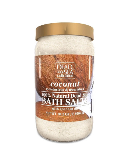 Sales de Baño del Mar Muerto Coco - 968.5 g - Salud y Belleza Cristalina Sales de Baño del Mar Muerto Coco - 968.5 g - Salud y Belleza Cristalina