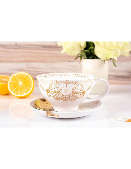 Juego de Té Harry Potter Grim | Taza 340g y Plato Juego de Té Harry Potter Grim | Taza 340g y Plato
