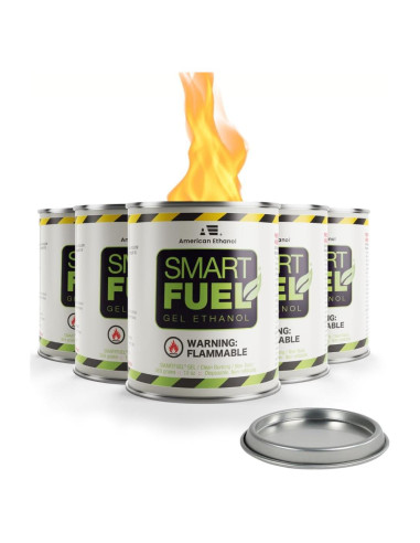 Latas de Combustible Bioetanol Smart Fuel - Paquete de 6