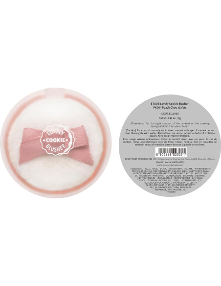 Rubor en Polvo Etude House Galletas Durazno Choux 4g Rubor en Polvo Etude House Galletas Durazno Choux 4g