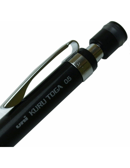 Lápiz Mecánico Uni Kuru Toga 0.5 mm Automático Negro Lápiz Mecánico Uni Kuru Toga 0.5 mm Automático Negro