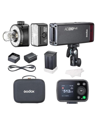 Flash Godox AD200 Pro II 200Ws Bi-Color TTL Inalámbrico