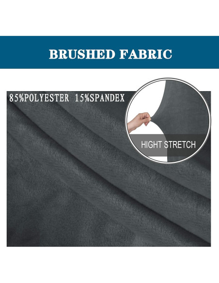 Funda de Banco de Comedor LUSHVIDA Terciopelo Gris 1 Pieza Funda de Banco de Comedor LUSHVIDA Terciopelo Gris 1 Pieza