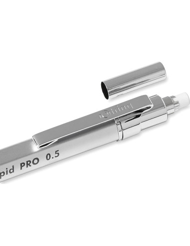 Lápiz Mecánico rOtring Rapid Pro 0.5 mm Plata