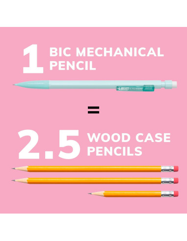 Lápices Mecánicos BIC Xtra-Smooth 0.7mm Pastel Paquete 24
