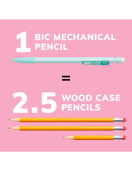 Lápices Mecánicos BIC Xtra-Smooth 0.7mm Pastel Paquete 24 Lápices Mecánicos BIC Xtra-Smooth 0.7mm Pastel Paquete 24