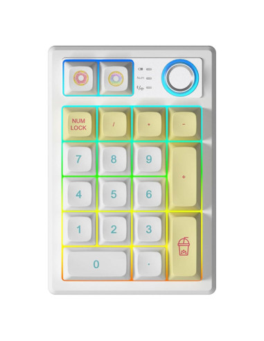 Teclado Numérico Mecánico TISHLED K19 Inalámbrico RGB