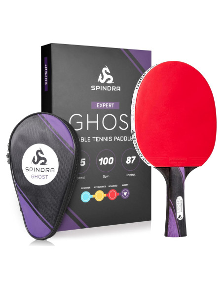 Paleta de Ping Pong Spindra Rocket 2024 con Funda Paleta de Ping Pong Spindra Rocket 2024 con Funda