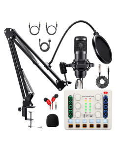 Paquete de Podcast Sktome M8 - Micrófono BM-800 y Brazo