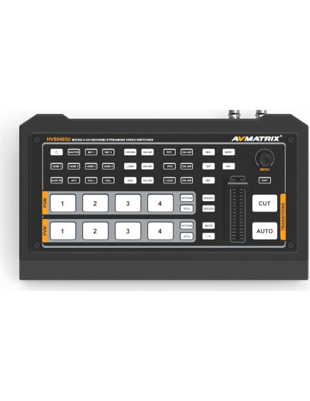 Conmutador de Video AVMATRIX HVS0403U 4 Canales HDMI/SDI Conmutador de Video AVMATRIX HVS0403U 4 Canales HDMI/SDI